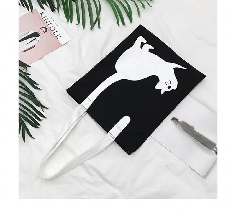 Kvinder Mode Casual Crossbody Taske Kattemønster Håndtaske Til Date School