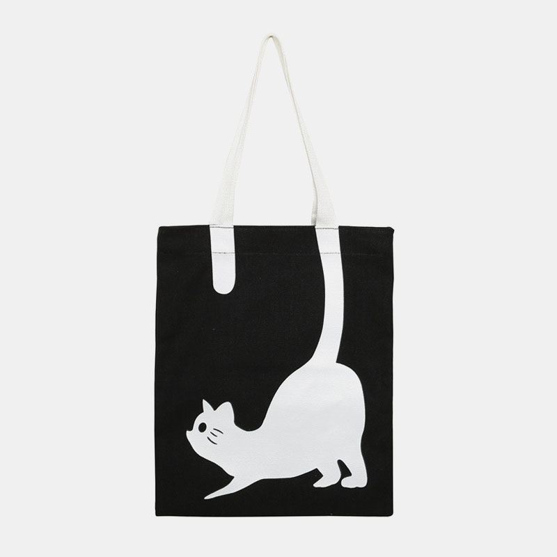 Kvinder Mode Casual Crossbody Taske Kattemønster Håndtaske Til Date School