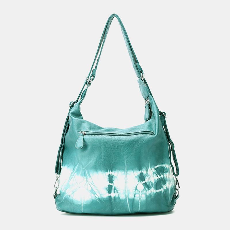 Kvinder Tie Dye Multi-carry Vandtæt Crossbody-taske Med Stor Kapacitet Skuldertaske Håndtaske Rygsæk