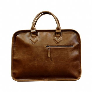 Mænd Business Koskind Vintage Laptop Solid Fritid Dokumentmappe