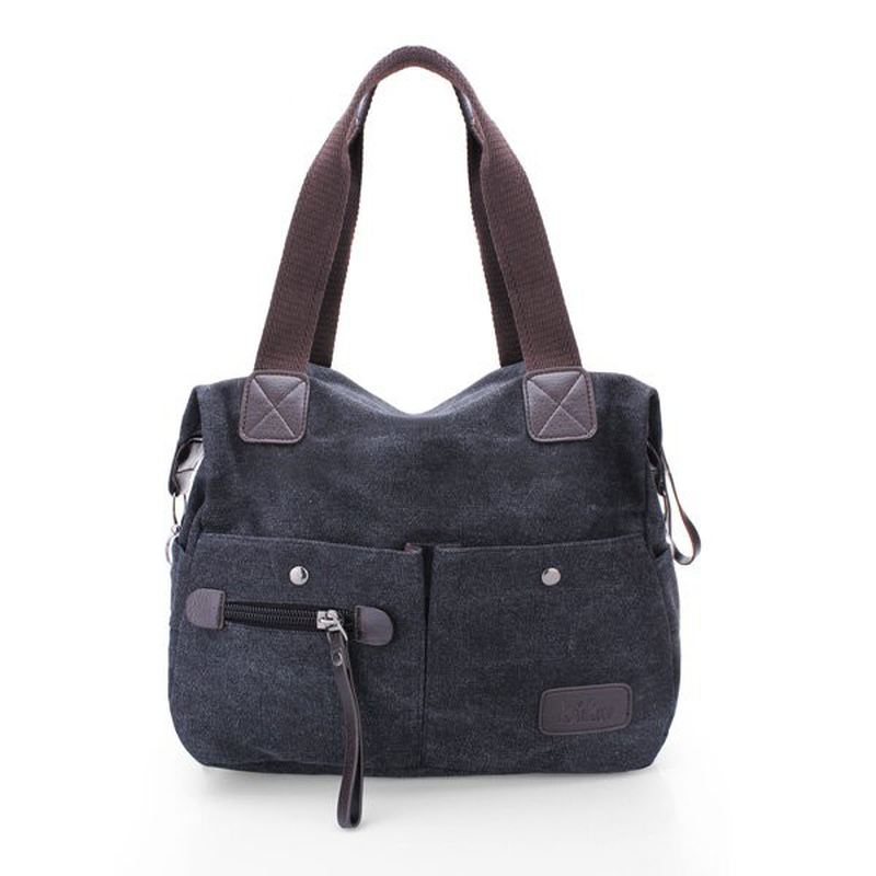 Mænd Kvinder Pillow Vintage Lærredstaske Skulder Messenger Håndtaske