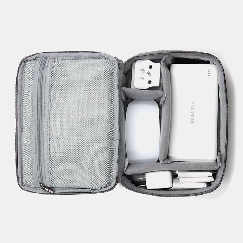 Unisex Oxford Multifunktionsheadset Med Stor Kapacitet Datalinje Opbevaringstaske Power Bank Harddisk Beskyttelsesetui Håndtasker
