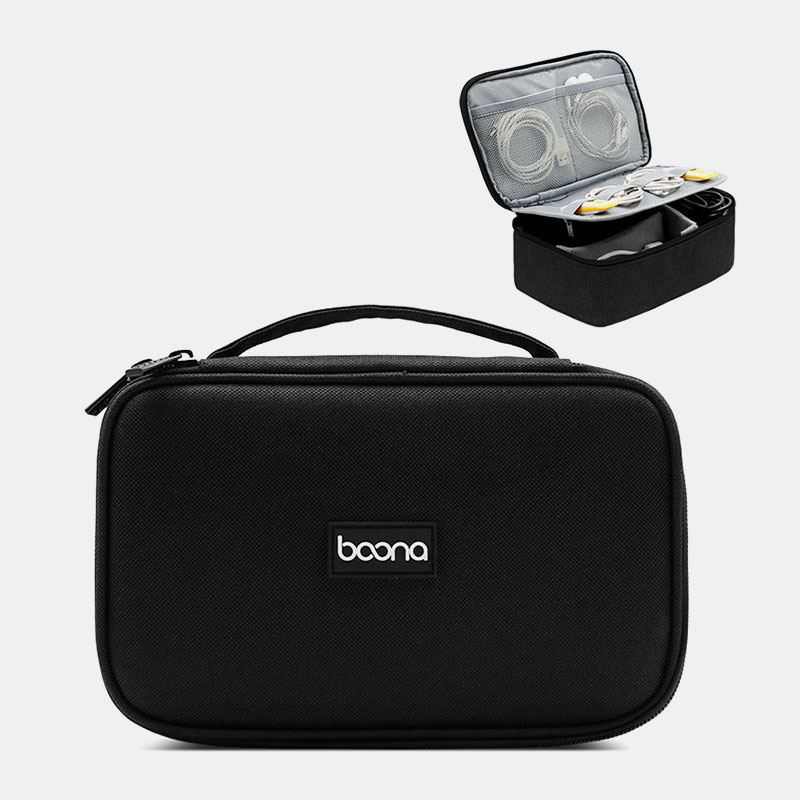 Unisex Oxford Multifunktionsheadset Med Stor Kapacitet Datalinje Opbevaringstaske Power Bank Harddisk Beskyttelsesetui Håndtasker