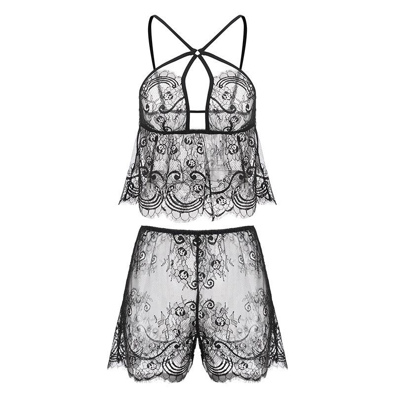 Lace Pyjamas Rygløst Hjemmetøj