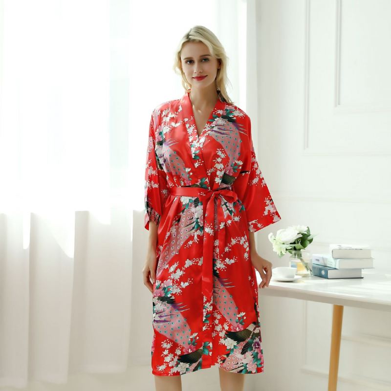 Pyjamas Med Påfuglemønster