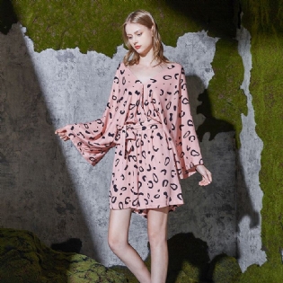 Rayon Pyjamas Sommerpyjamas I Bomuldssilke