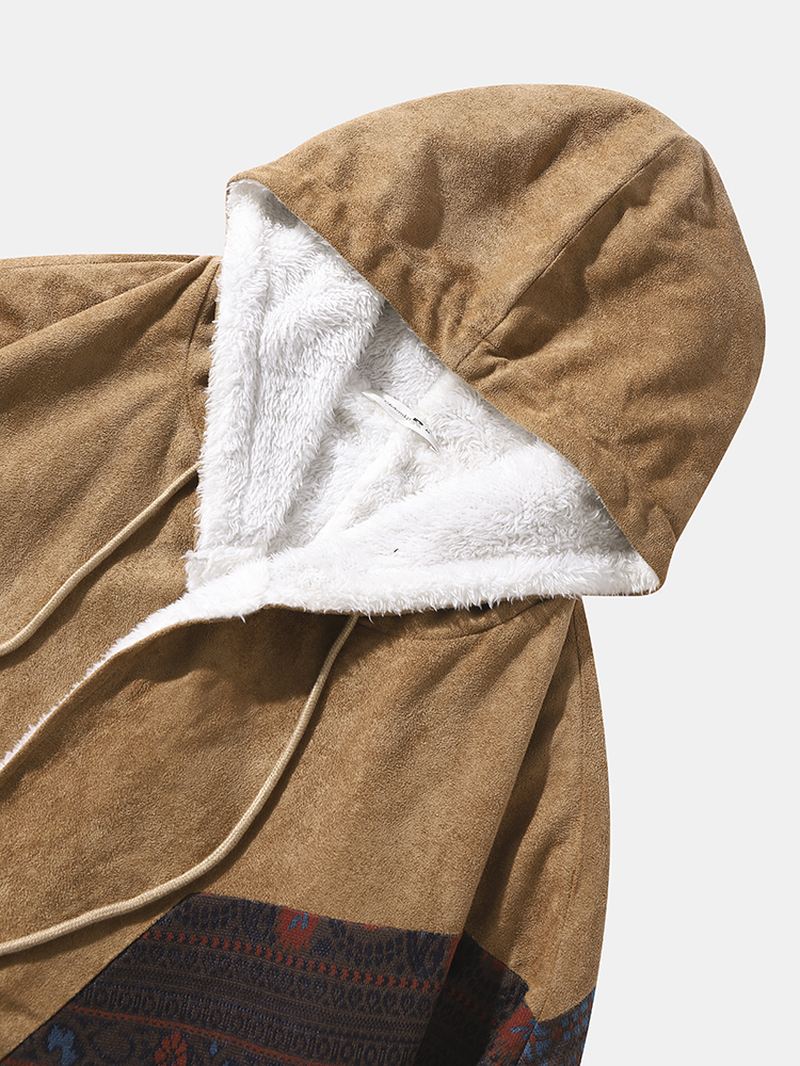 Mænd Vintage Teddy Patch Strip Pocket Baseball Krave Lommer Frakker