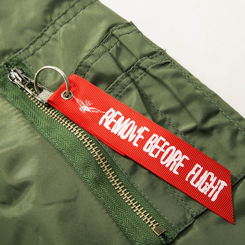 Plus Størrelse  XS-6xl Bomberjakke Tyk Varm Mode Casual Sportsflyvejakke Til Mænd