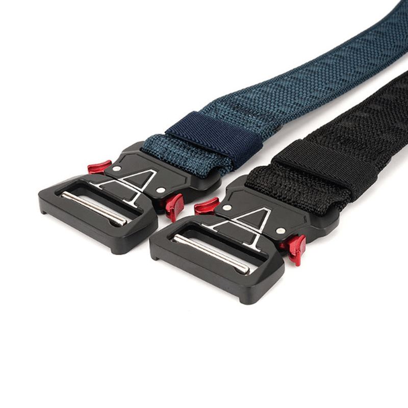 125 cm Herre 3.8 cm Bredde Nylon Taljebælte Taktisk Bælte Quick Release Indsættelse Af Spænde Taljebælte