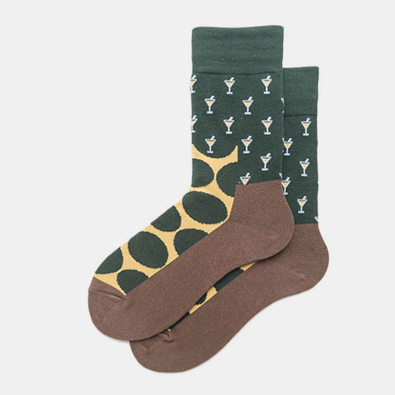 Big Dot Socks Mænd Og Kvinder Det Samme Afsnit I Tube Personality Design Tide Socks