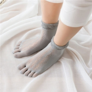 Kvinder Mesh Absorberende Sweat Five Toe Strømper