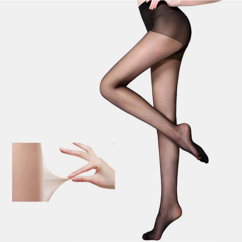 Kvinder Nylon Åndbar Elastisk Tynd Forførende Anti-hook Leggings Silke Strømper Sokker