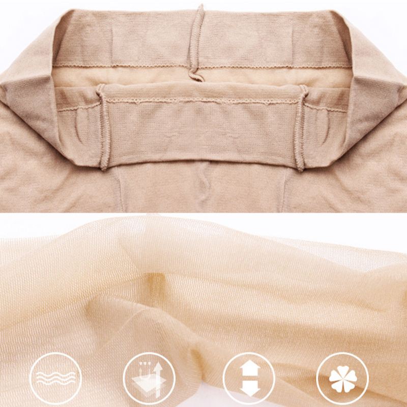 Kvinder Nylon Åndbar Elastisk Tynd Forførende Anti-hook Leggings Silke Strømper Sokker