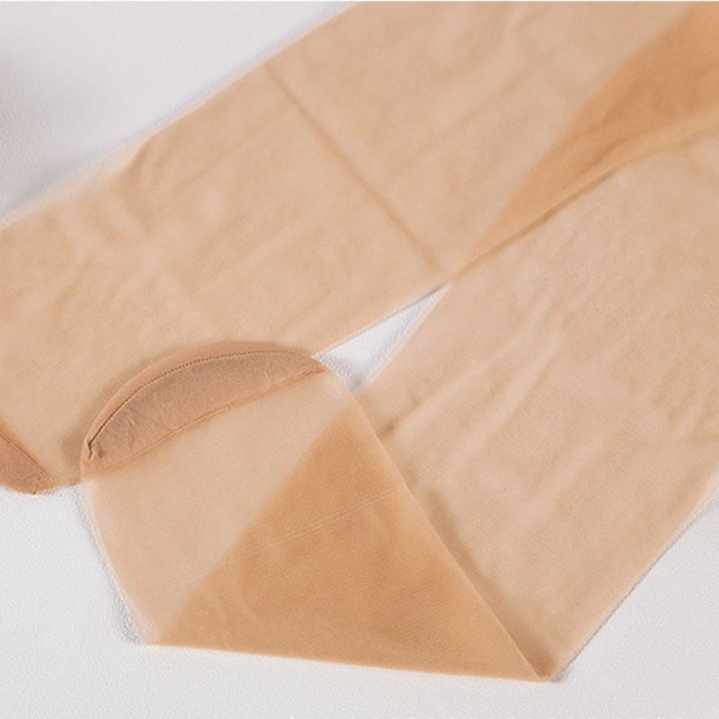 Kvinder Nylon Blonder Silikone Skridsikre Strømper Letvægts Åndbare Høje Sokker
