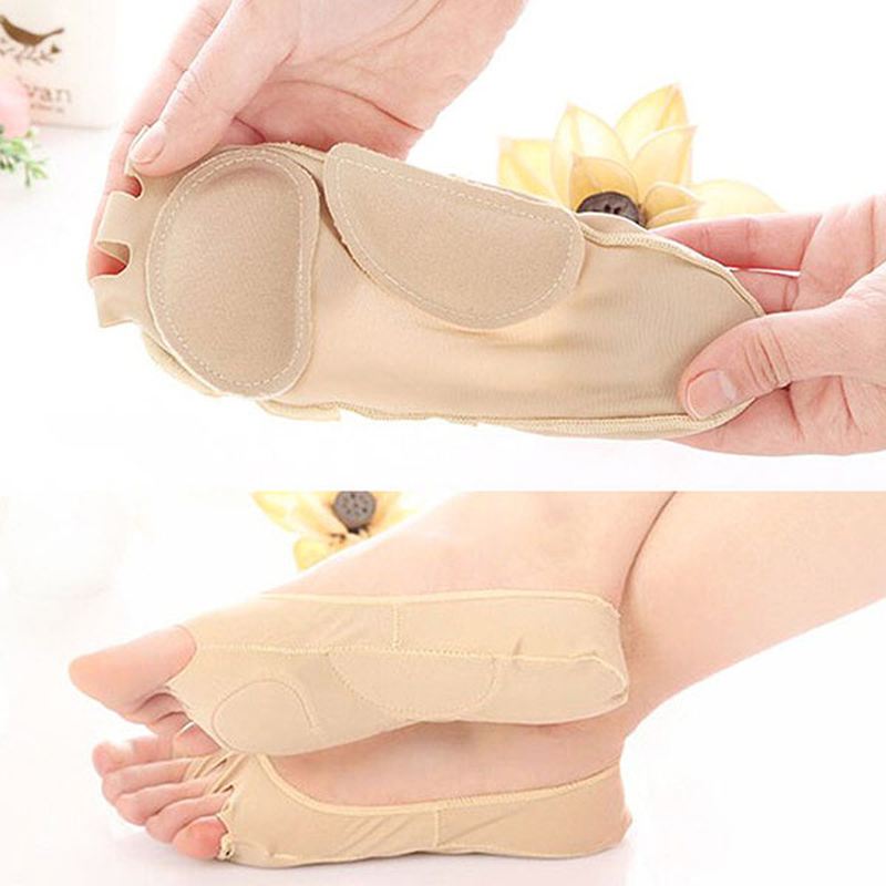 Kvinder Summer Empty Five Toe Anti-skridstrømper Soft Foot Cushion Sweat Invisible Sock