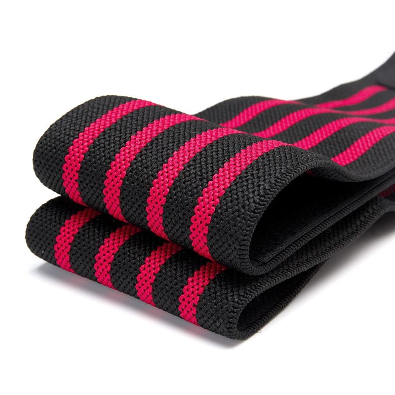 Mænd Kvinder 1 Stk Sports Fitness Elastisk Knæbeskytter Stripe Bred Skygge Albuebeskytter
