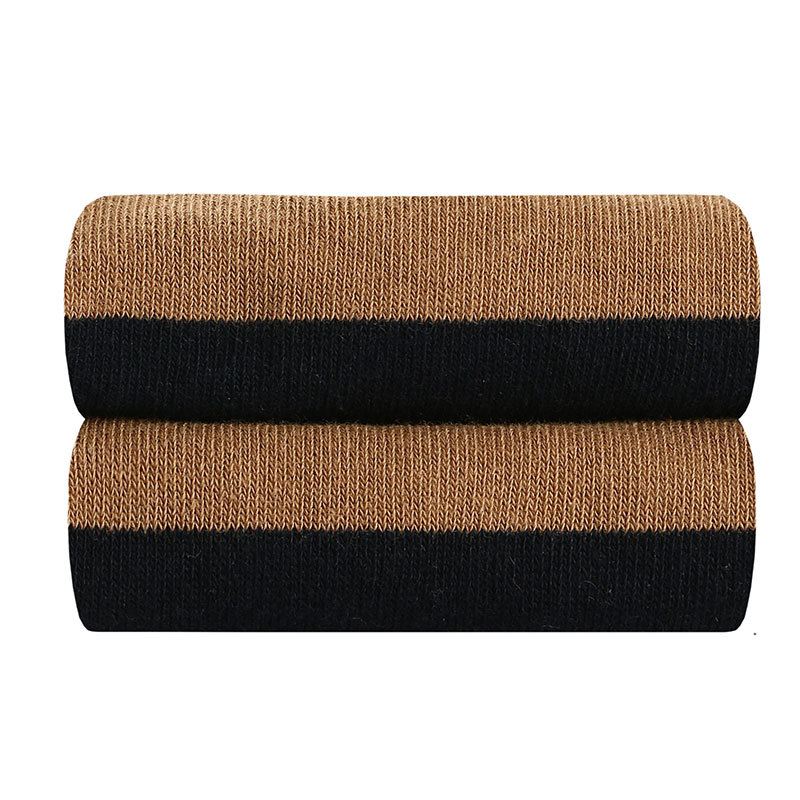 Mænd Stripe Combed Bomuld Kort Athletic Sokker