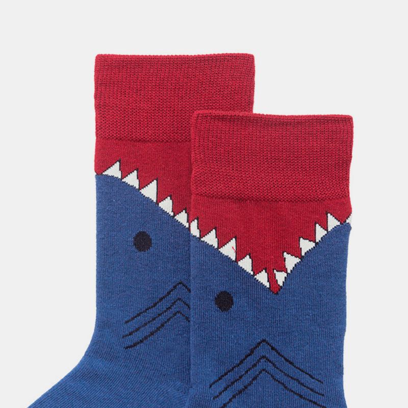 Shark Series Cotton Par Modeller Trendy Personlighed Sokker Street