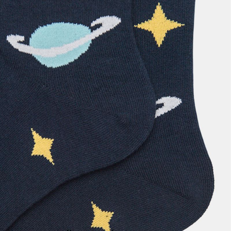 Sokker Mandlige Strømper Kvinde Trend Starry Sky Tube Bomuld Street Socks