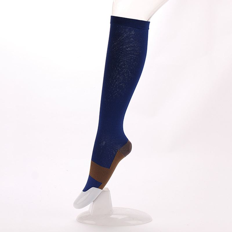Unisex Elastic Sports Åndbare Kompressionsstrømper Udendørs Løbe Pressure Slange Sokker Ankelstøtte