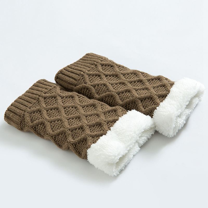 Unisex Vinterbenvarmer Thicken Fleece Liner Pads Sokker